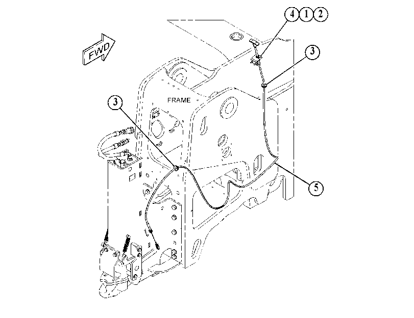 CABLE GP-HITCH RELEASE 4706934 CAT
