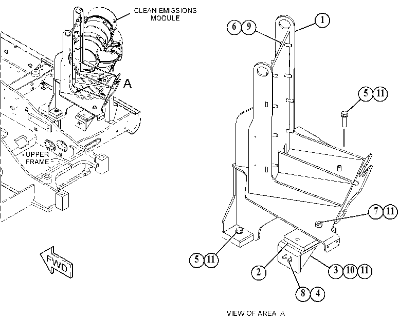 MOUNTING GP-EXHAUST 4829794 CAT
