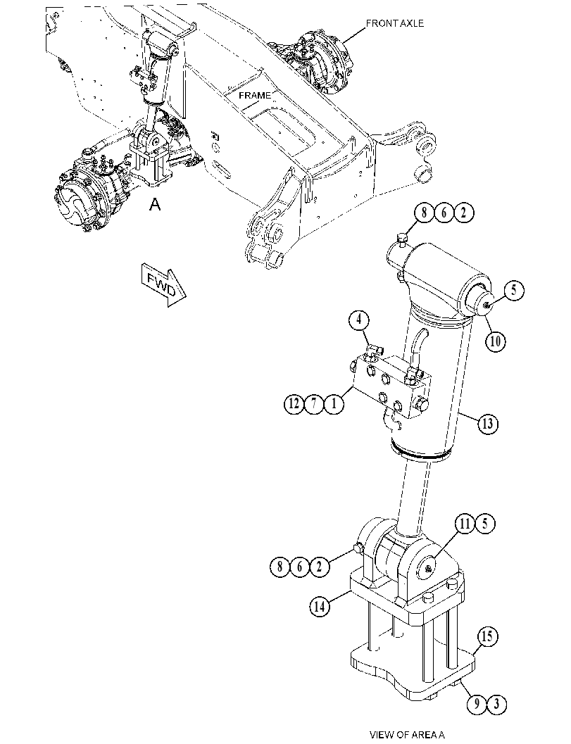 CYLINDER & MTG GP-FRAME LEVEL 4867263 CAT
