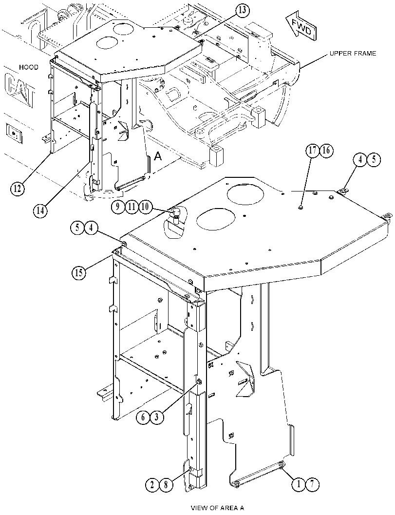 ENCLOSURE GP-FUEL TANK 4871686 CAT