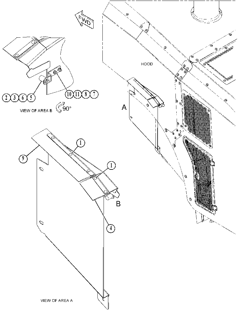 Панель боковая 4921098 CAT