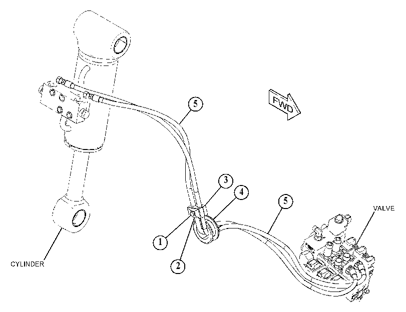 LINES GP-FRAME LEVELING 4869884 CAT