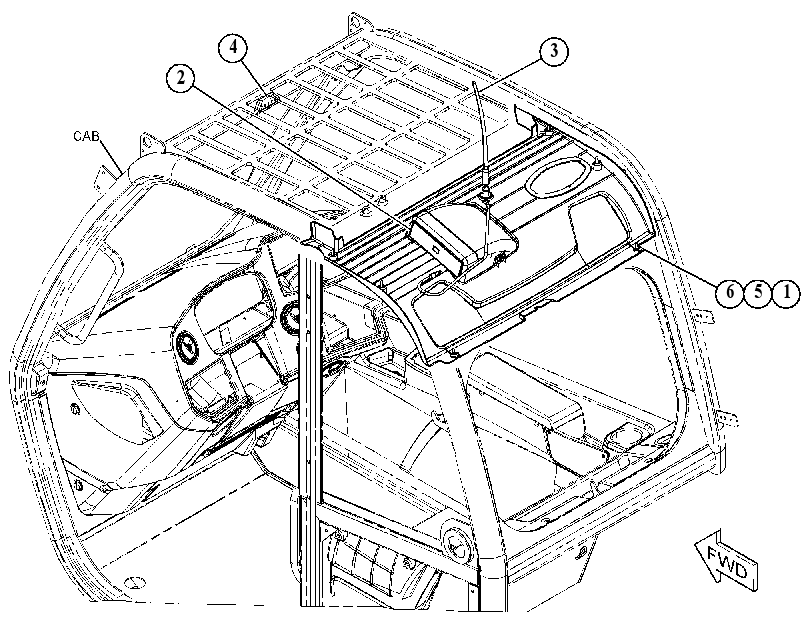 HEADLINER GP-CAB 4873924 CAT
