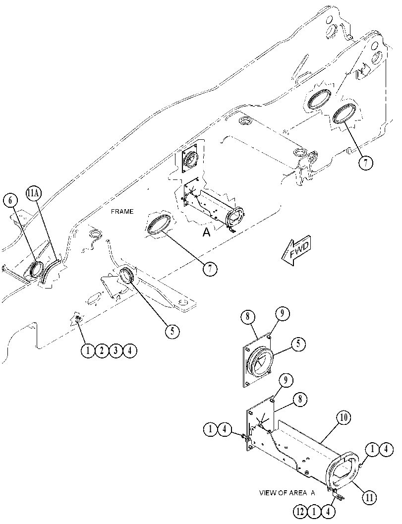 MOUNTING GP-HYDRAULIC LINES 4864424 CAT