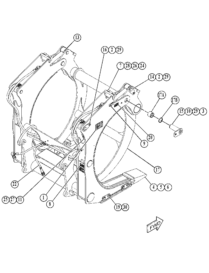 FORK AR-GRAPPLE 4927185 CAT