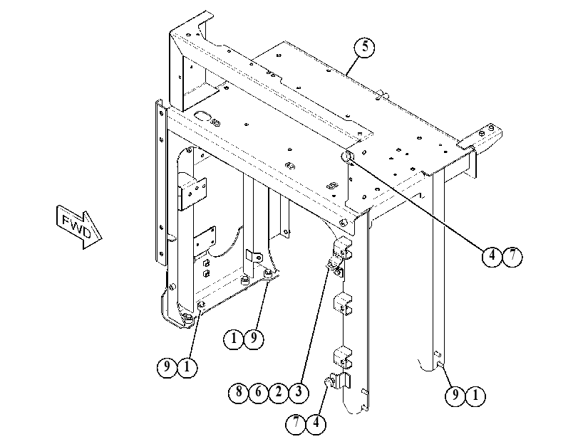 SUPPORT GP-EXHAUST 4159163 CAT