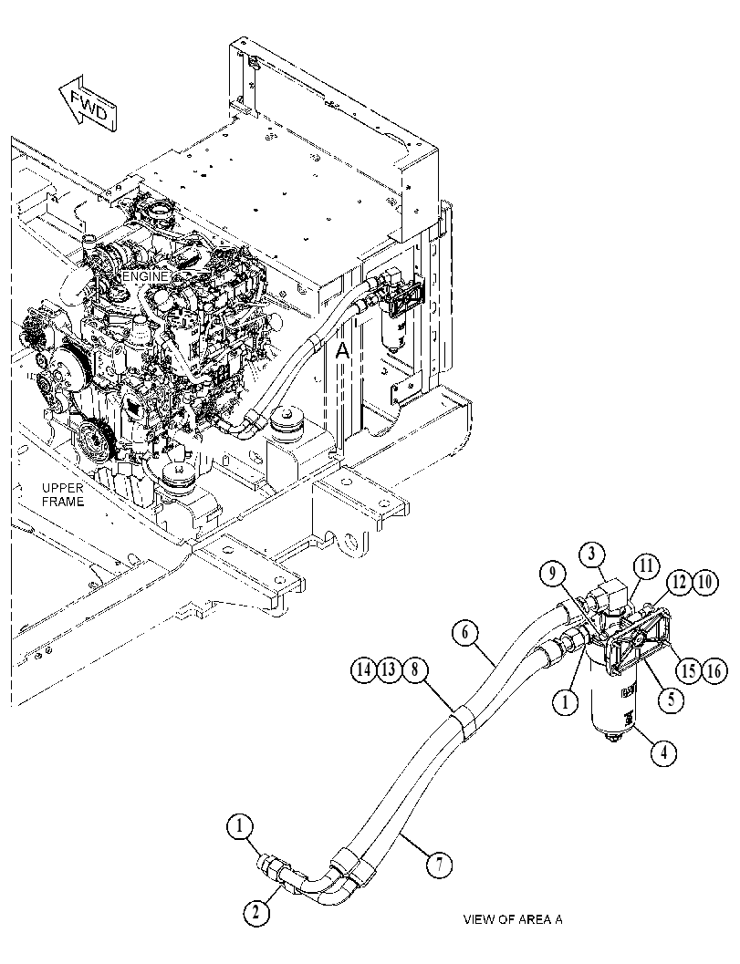FILTER & MTG GP-ENGINE OIL 3980018 CAT