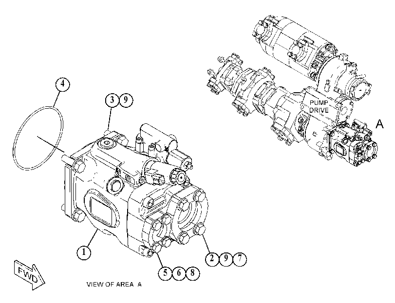 PUMP & MTG GP-STEERING 4164040 CAT