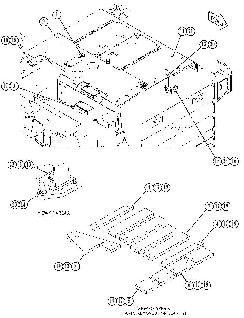 HOOD GP-TRUCK 4616945 CAT