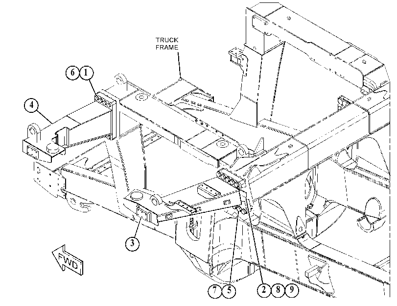 Крепление ROPS 3847094 CAT