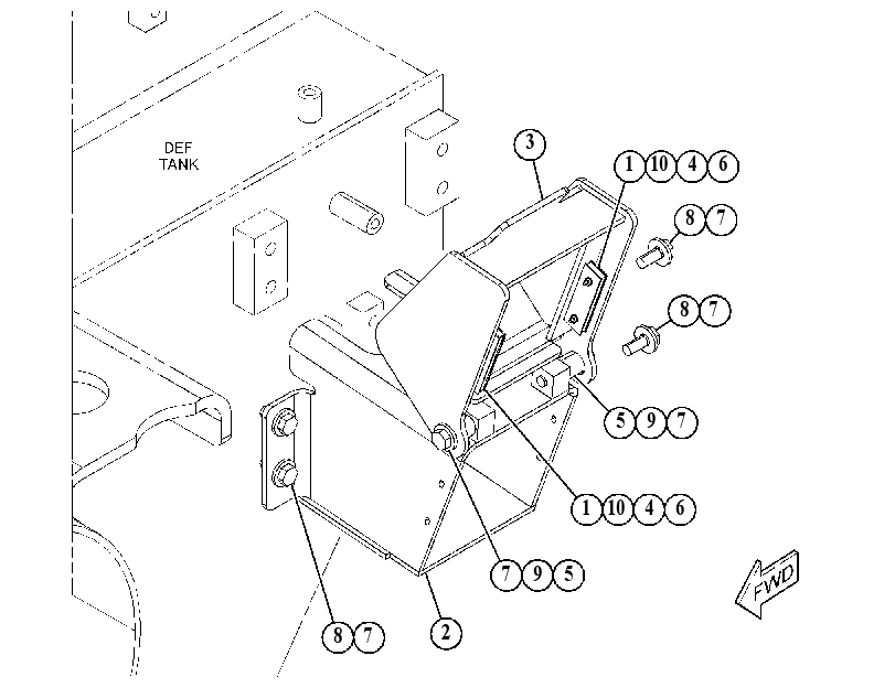 COVER GP-TANK 5101010 CAT