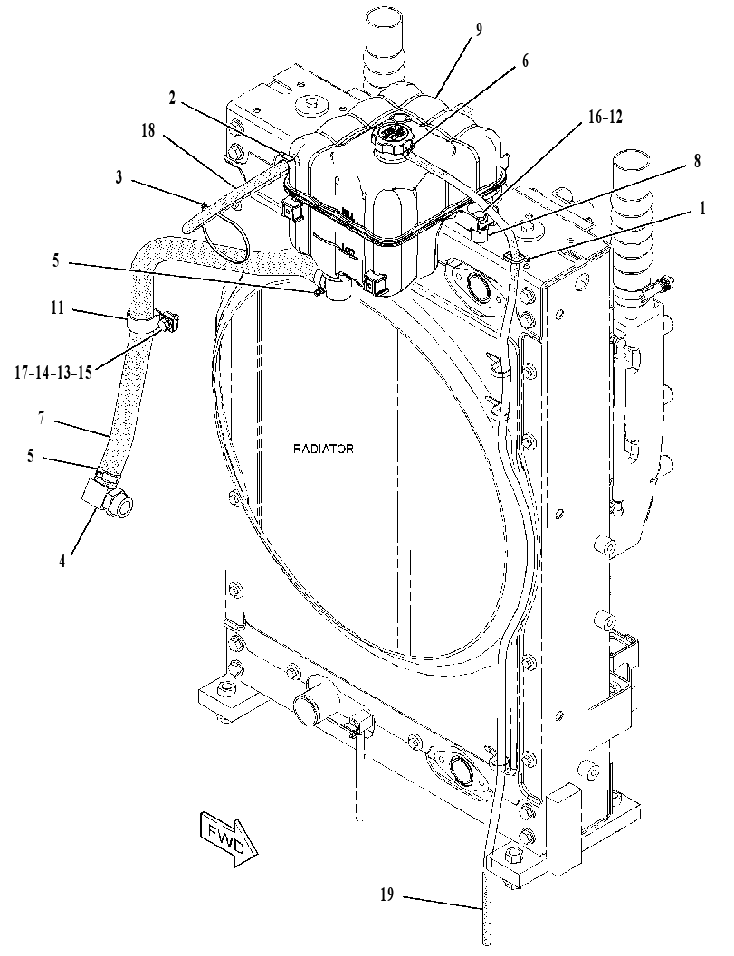 TANK & MTG GP-COOLANT 3506836 CAT