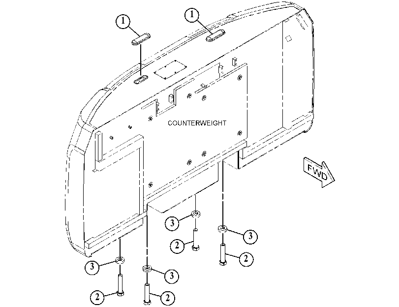 MOUNTING GP-COUNTERWEIGHT 4958729 CAT