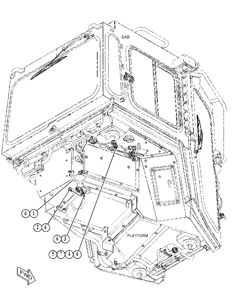WIRING GP-WINCH 3914573 CAT