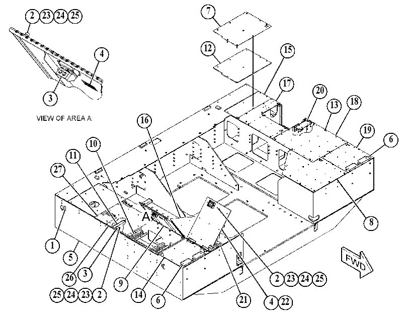 BUMPER GP-REAR 4156514 CAT
