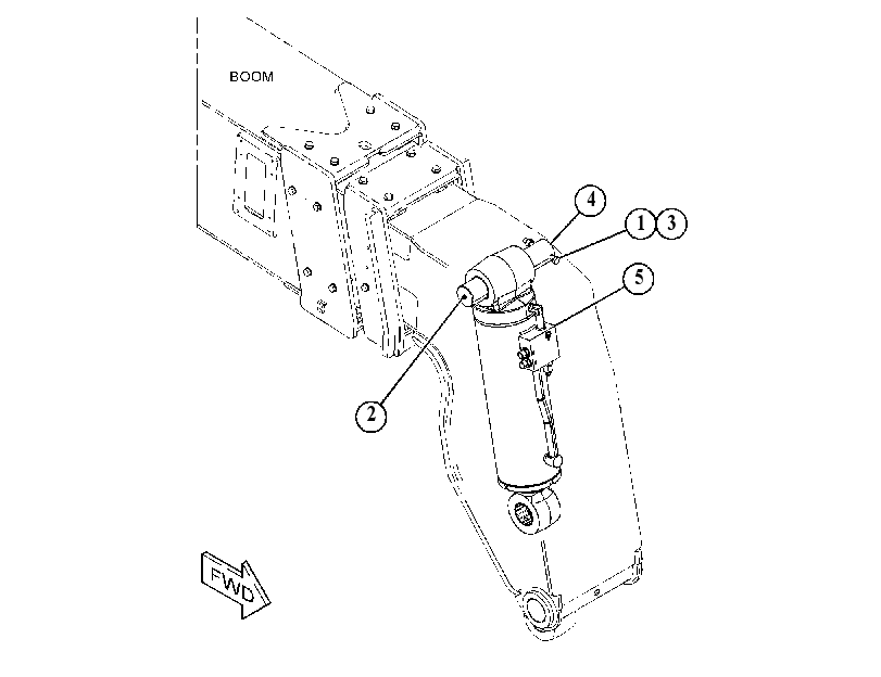 CYLINDER & MTG GP-TILT 4867216 CAT
