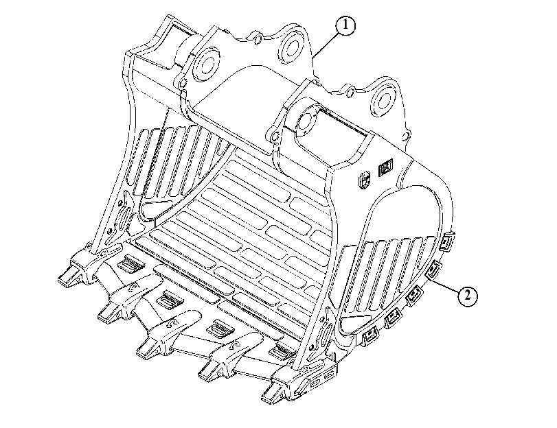 Ковш в сборе 4952439 CAT