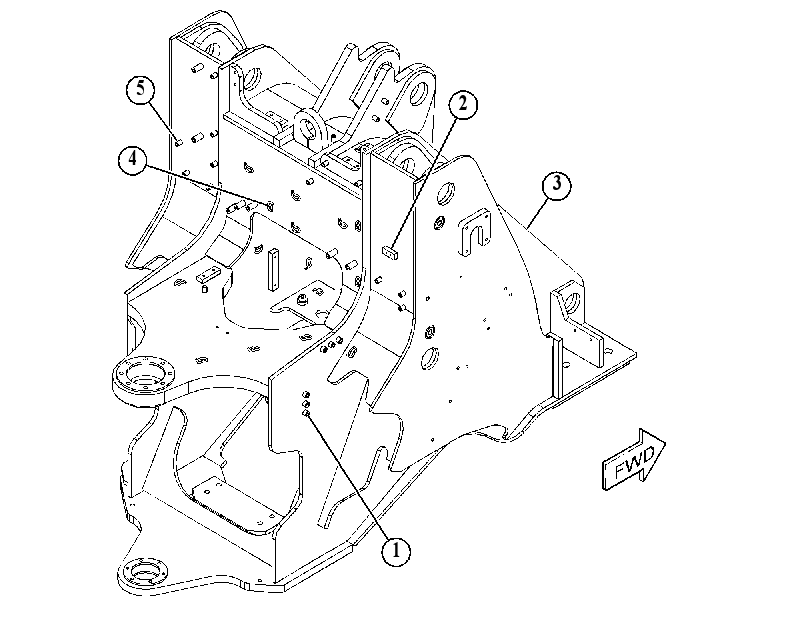 FRAME AS-FRONT 4693117 CAT