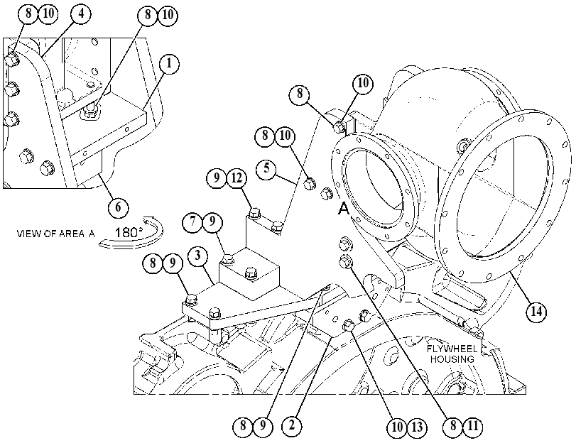 SUPPORT GP-TURBOCHARGER 1390600 CAT