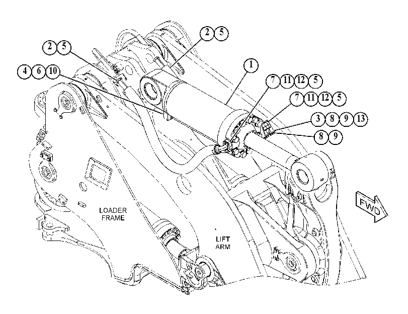 CYLINDER & MTG GP-TILT 4790721 CAT