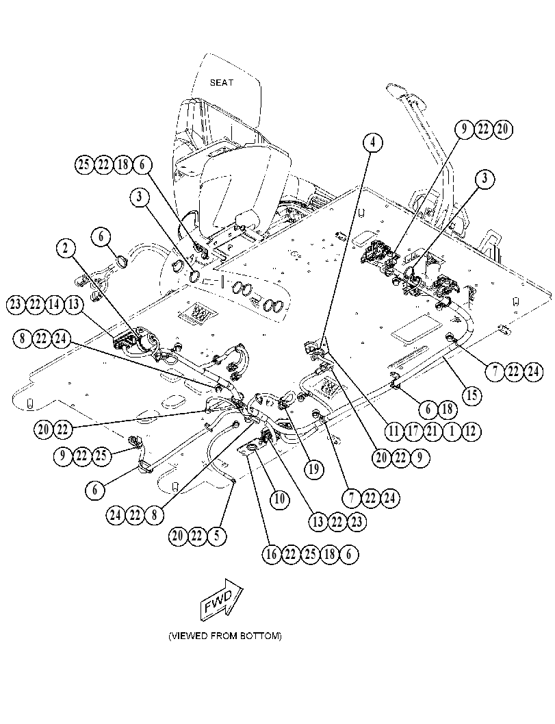 Проводка площадки 4849041 CAT