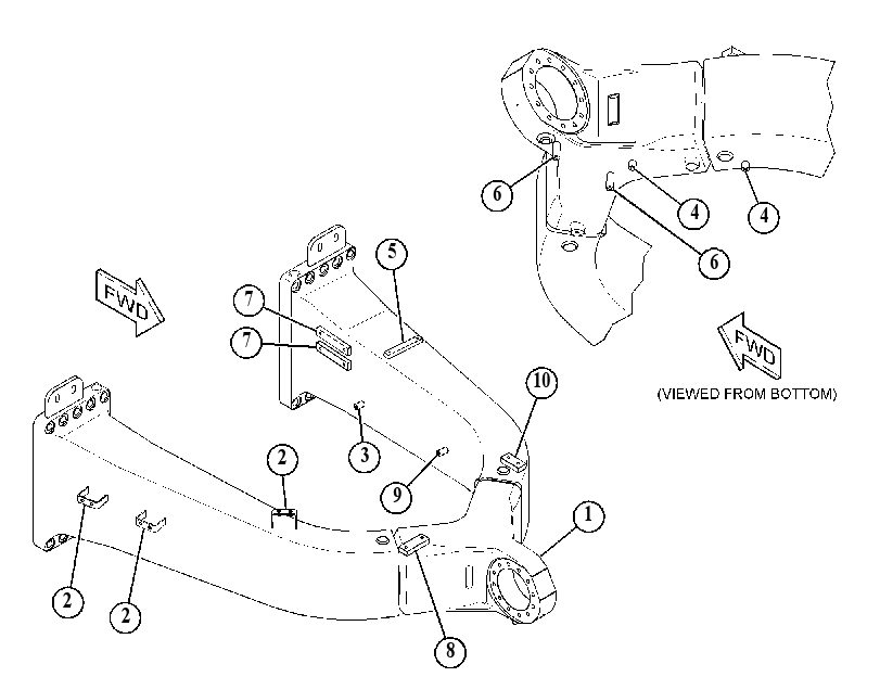 SUPPORT GP-AXLE HOUSING 4211135 CAT