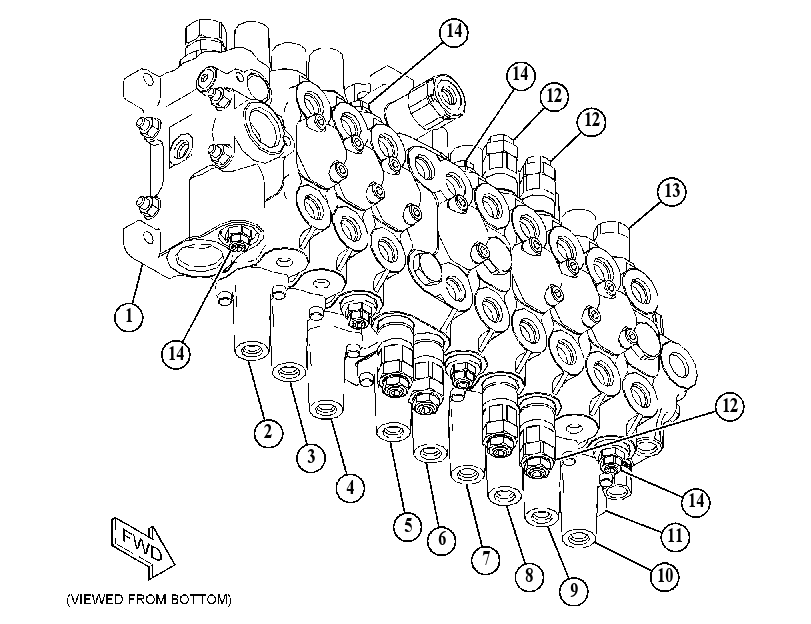 Клапан главный управляющий 4861590 CAT