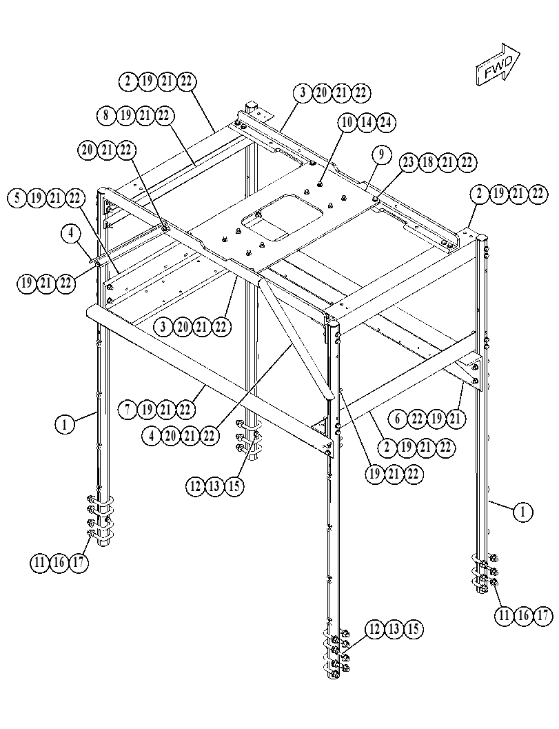 SUPPORT GP-EXHAUST 4347553 CAT
