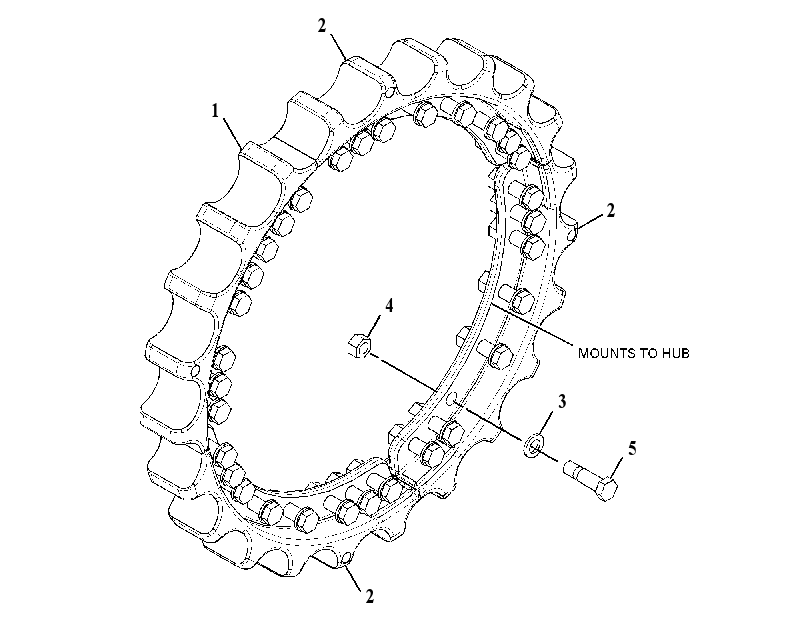 SEGMENT GP-SPROCKET 2782367 CAT