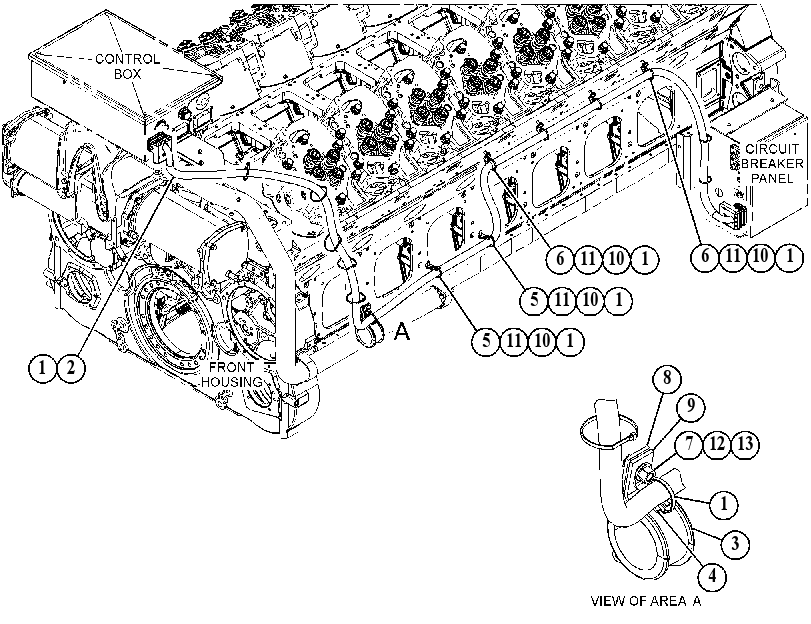 Проводка двигателя 3617137 CAT