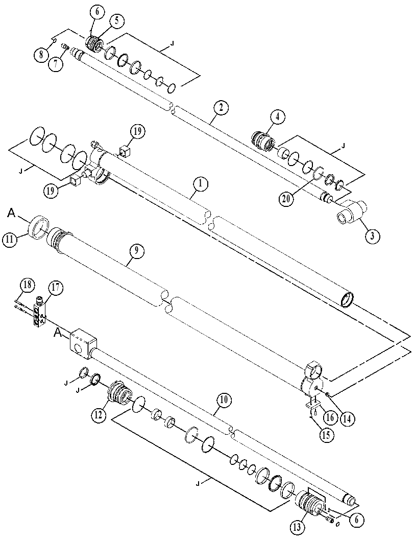 CYLINDER GP-TELESCOPING 3676695 CAT