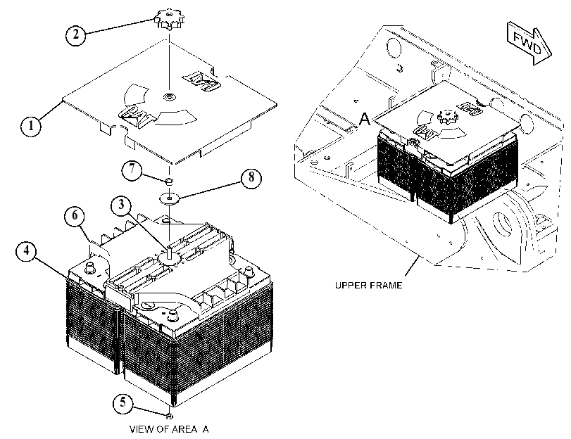 BATTERY & MOUNTING GP 4879776 CAT