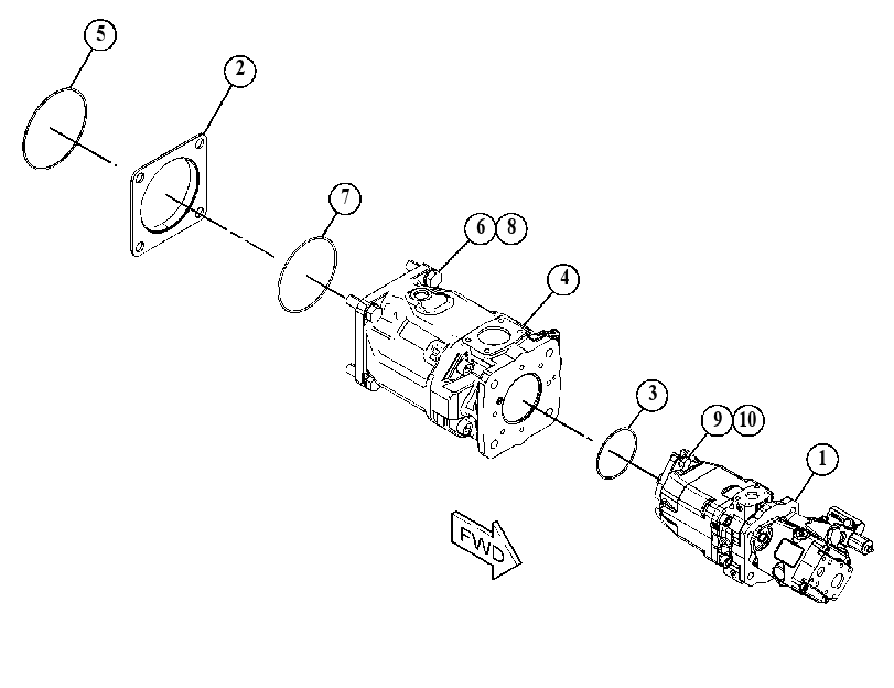 PUMP & MTG GP-STEERING & FAN 3525475 CAT