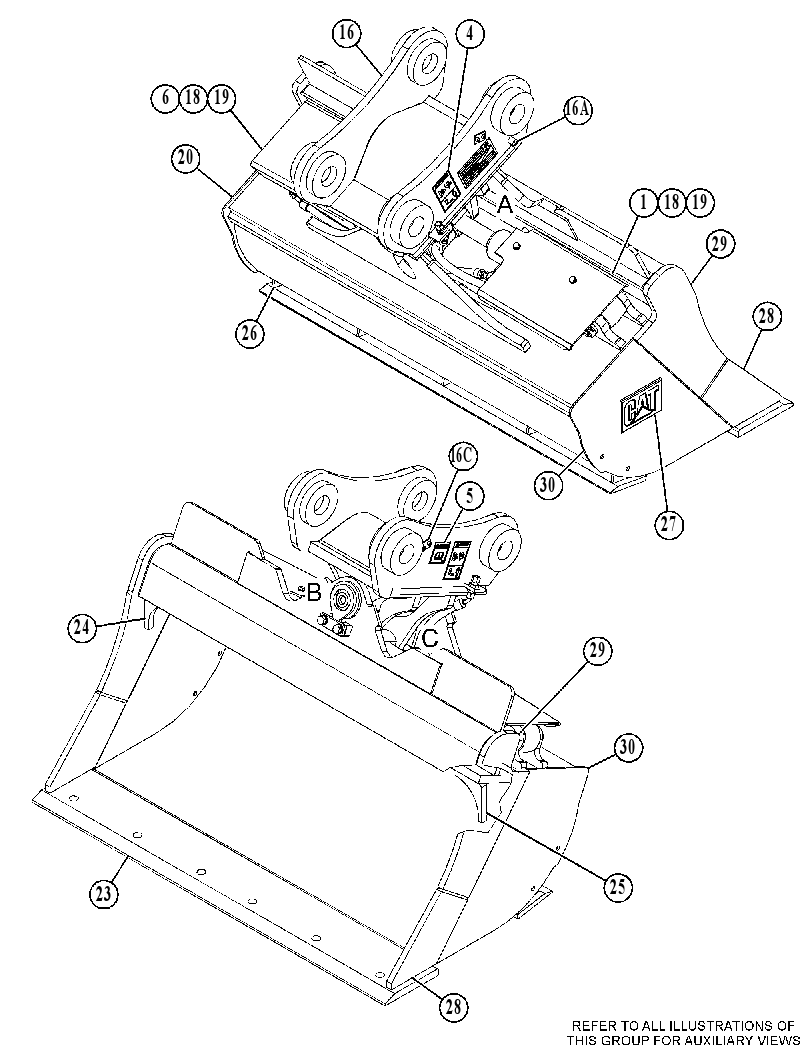 BUCKET GP-DITCH CLEANING 5106695 CAT