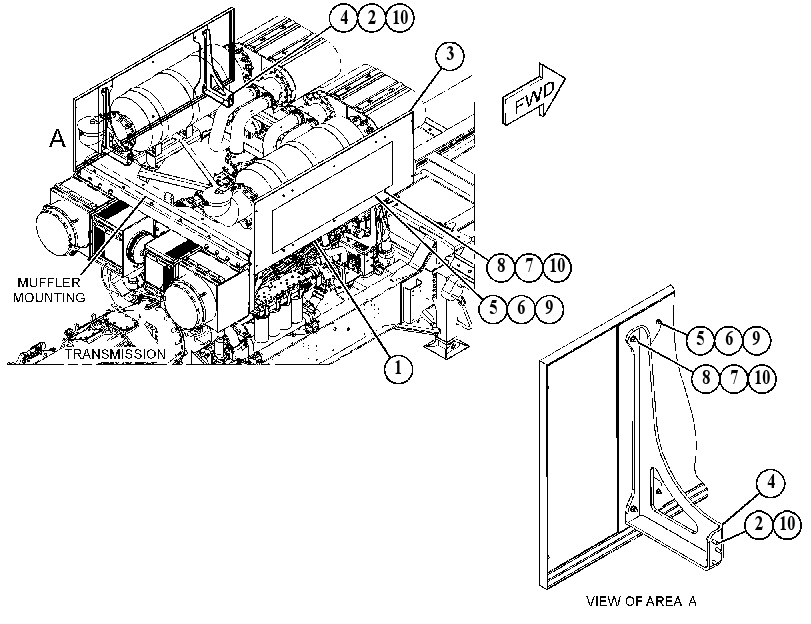 MOUNTING GP-IDENTIFICATION 4243670 CAT