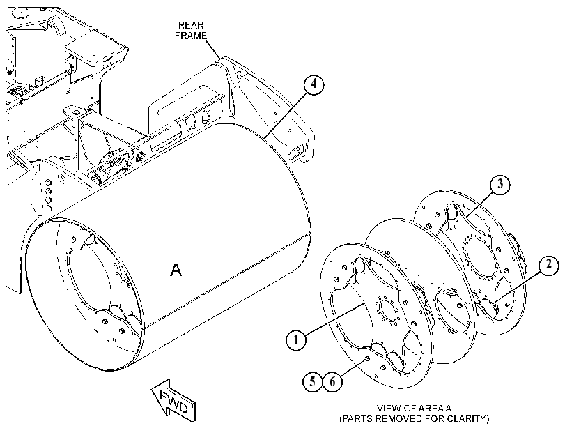 DRUM GP-COMPACTOR 4960530 CAT