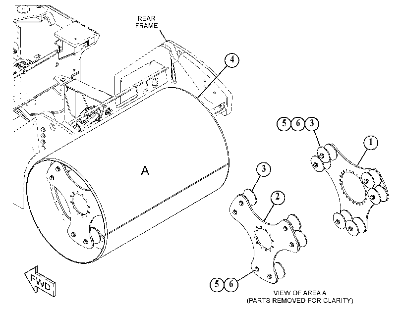 DRUM GP-COMPACTOR 5046819 CAT