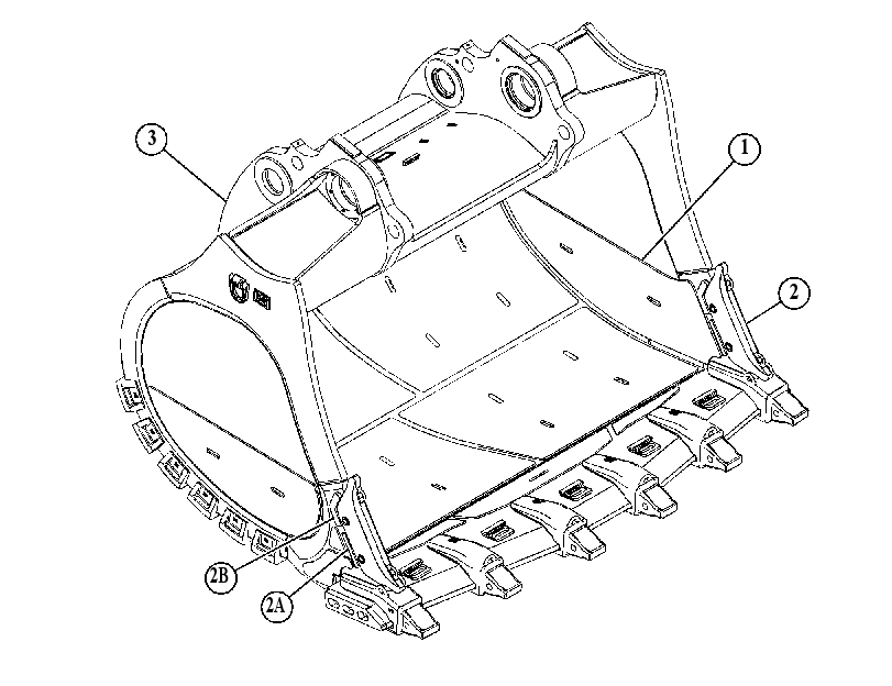 Ковш в сборе 4900136 CAT