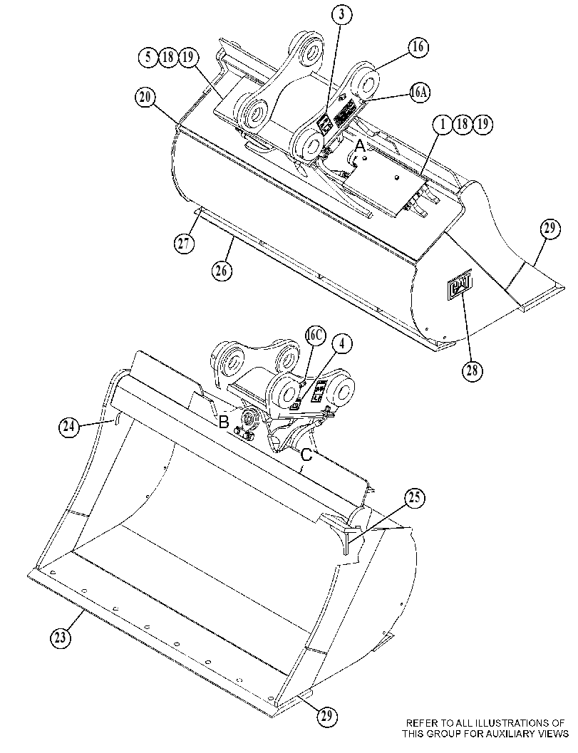 BUCKET GP-DITCH CLEANING 5115344 CAT