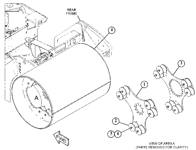 DRUM GP-COMPACTOR 5046805 CAT