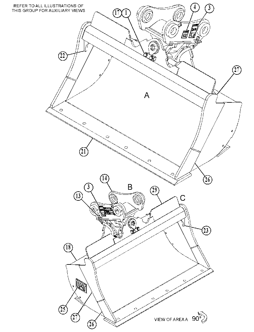 BUCKET GP-DITCH CLEANING 5099160 CAT