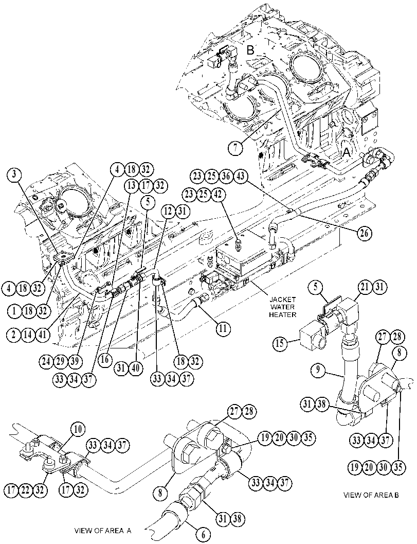 LINES GP-JACKET WATER HEATER 5173519 CAT