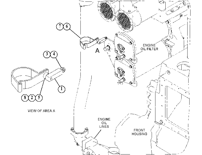 FASTENER GP-ENGINE OIL LINES 5190777 CAT