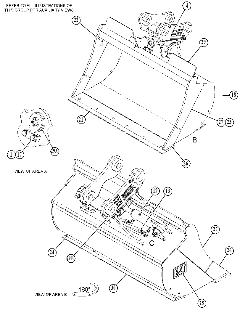 BUCKET GP-DITCH CLEANING 5099161 CAT