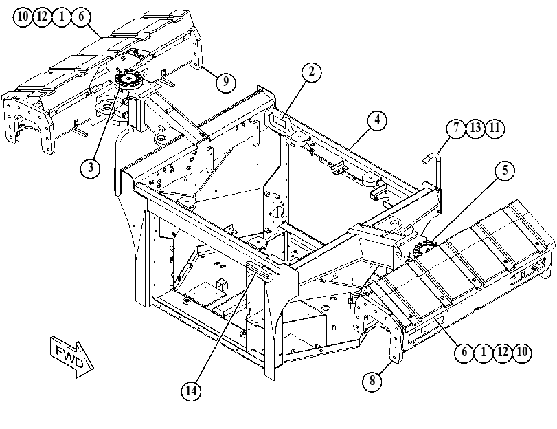 FRAME GP-MAIN 5063342 CAT
