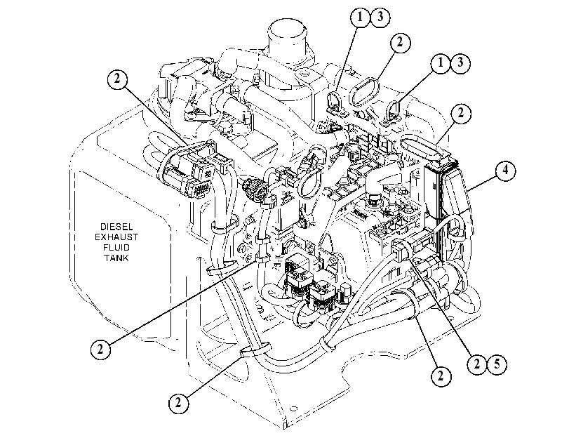 Проводка модуля AdBlue 5065796 CAT