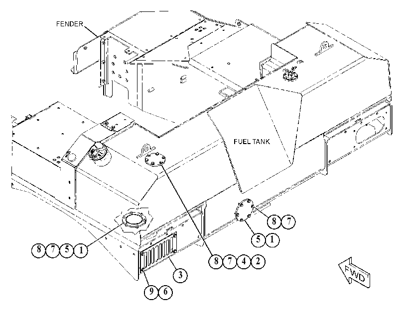 COVER GP-FUEL TANK 5173394 CAT