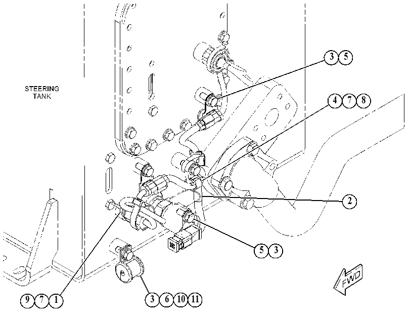 WIRING GP-STEERING 3842829 CAT