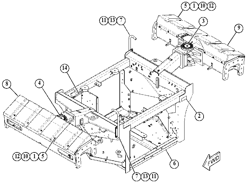 FRAME GP-MAIN 5063343 CAT