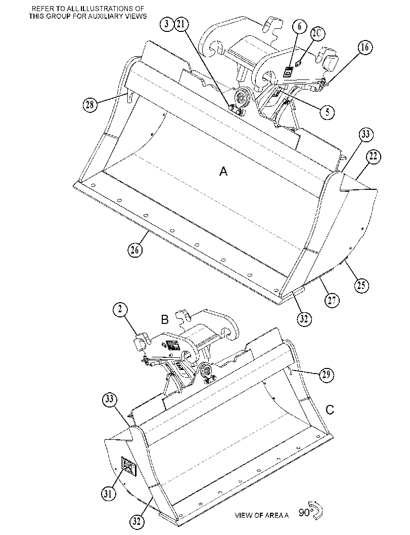 BUCKET GP-DITCH CLEANING 5106700 CAT